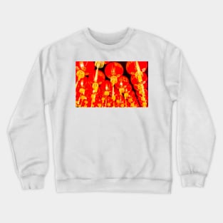 Red lantern roof decoration for Chinese New Year 1 Crewneck Sweatshirt